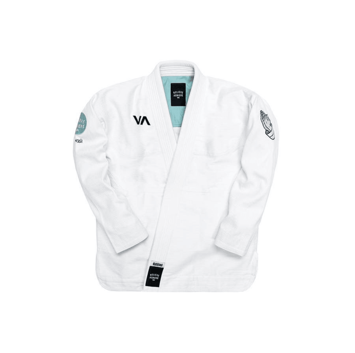 Belive & Achive RVCA White Blue Jiu-Jitsu Gi | Lightweight & Durable –  Samurai Gear