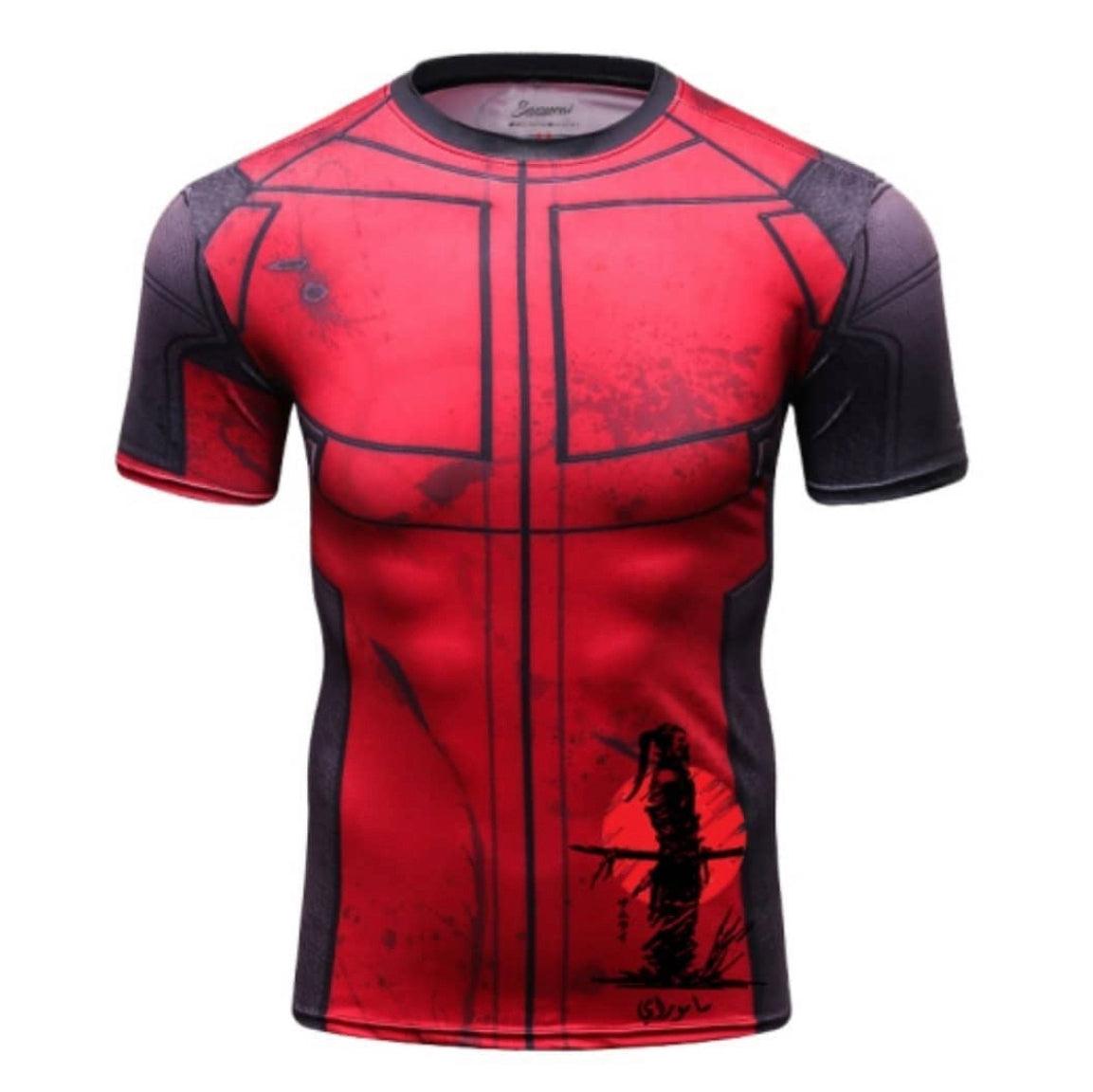 Red Rash Guard