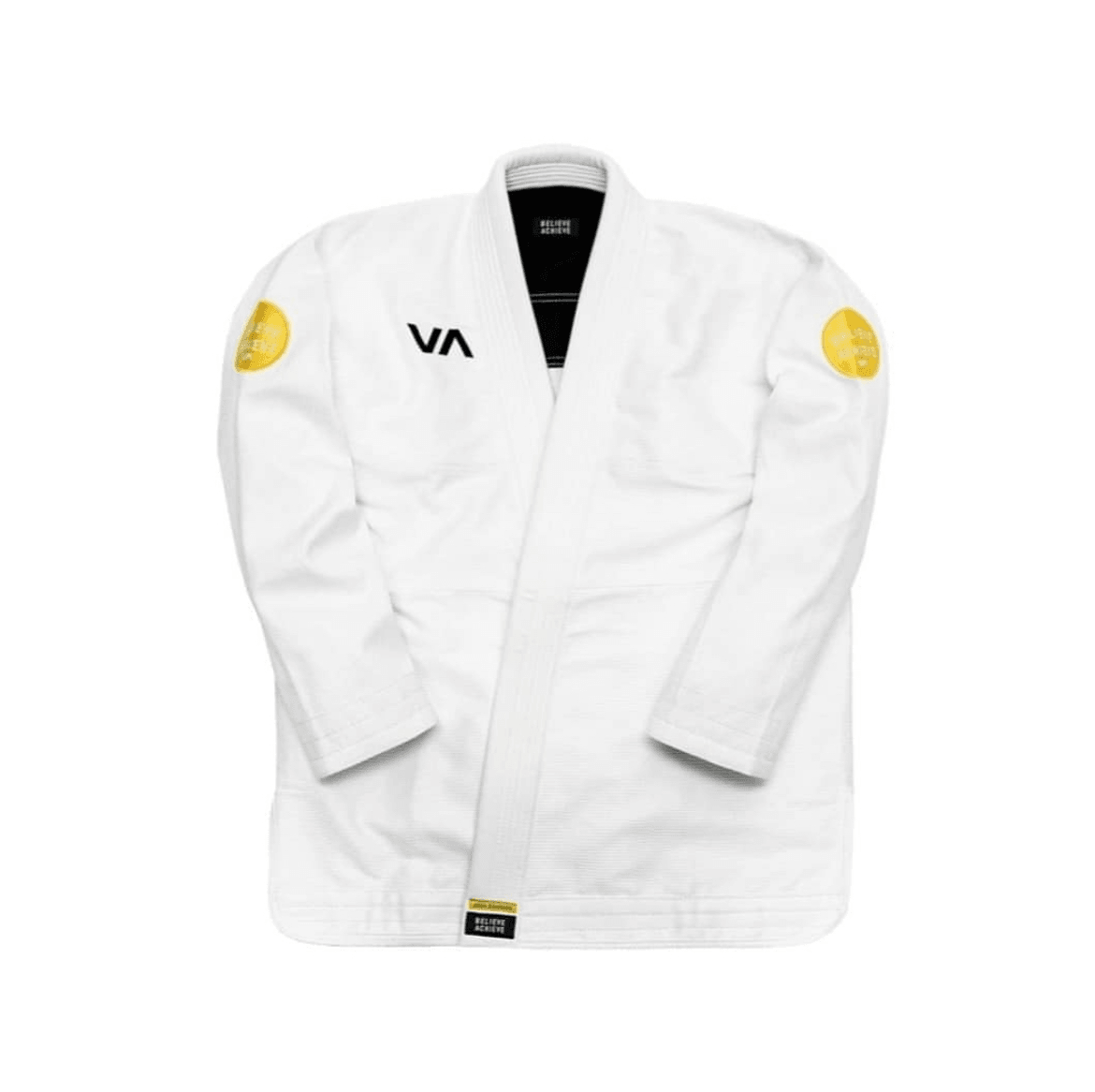 White Yellow Jiu-Jitsu Gi - Strength Comfort Gi